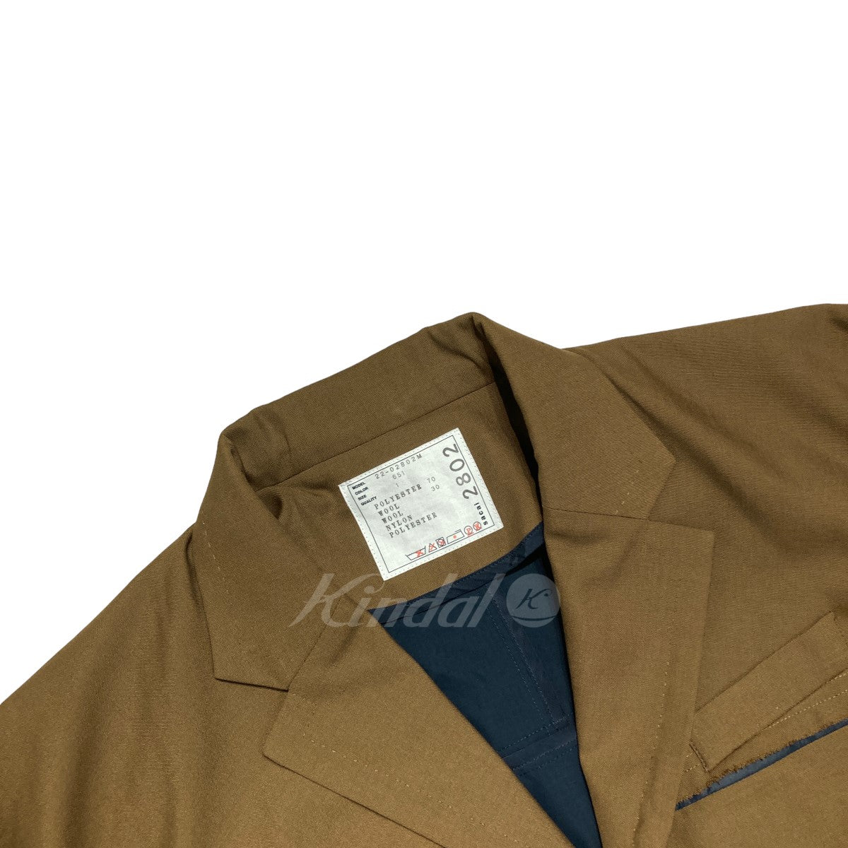 sacai(サカイ) 22AW Suiting Jacket ジャケット／22-02802m 22-02802m ...