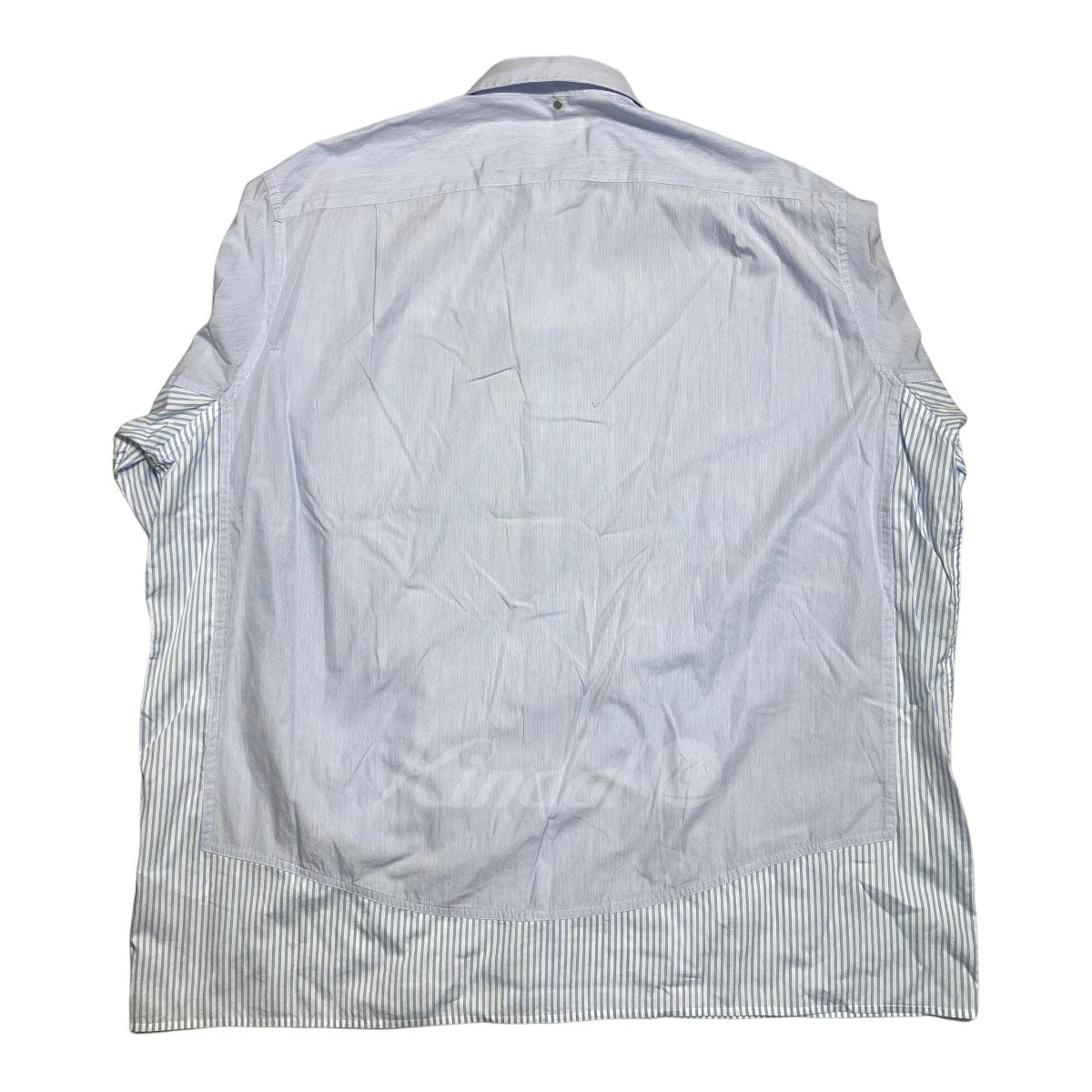 OAMC (OVER ALL MASTER CLOTH)(オーエーエムシー) 2023SS CREEK SHIRTS ドッキングストライプシャツ／23e28oau19  23e28oau19 ブルー×ホワイト サイズ S｜【公式】カインドオルオンライン ブランド古着・中古通販【kindal】