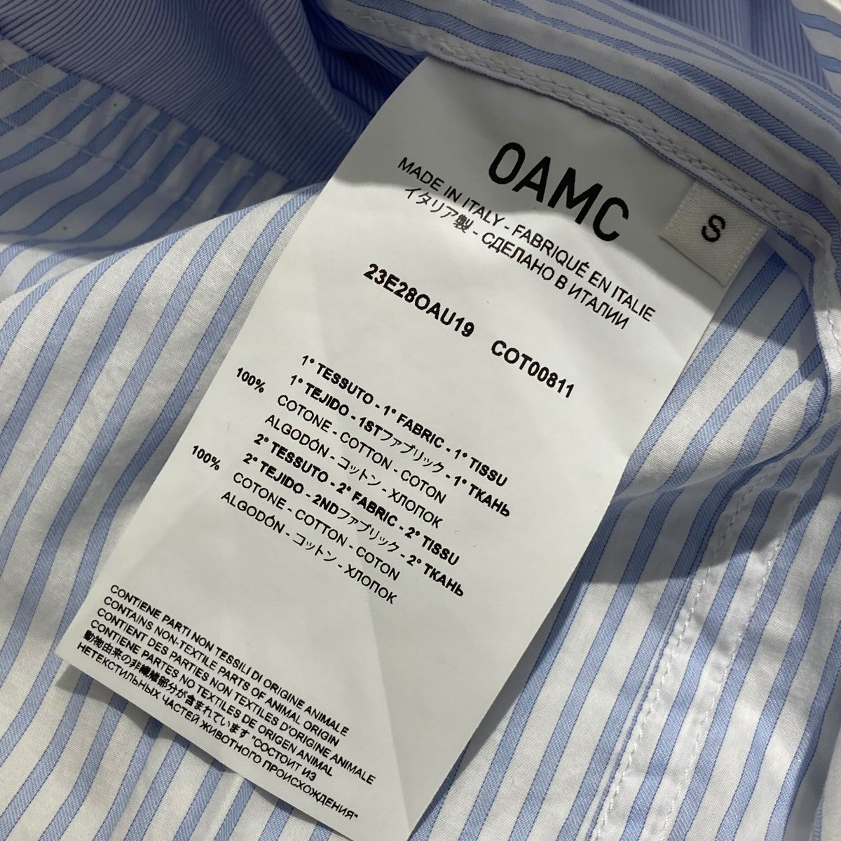23SSCREEK SHIRTSドッキングストライプシャツ23E28OAU19