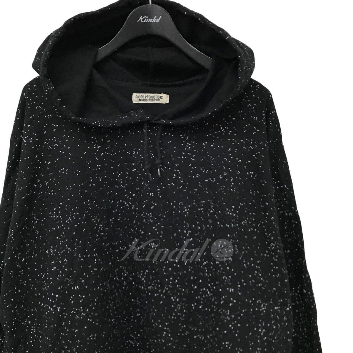 COOTIE PRODUCTIONS(クーティー プロダクションズ) Splatter Print OX Pullover Parka プル オーバーパーカー ブラック サイズ 13｜【公式】カインドオルオンライン ブランド古着・中古通販【kindal】