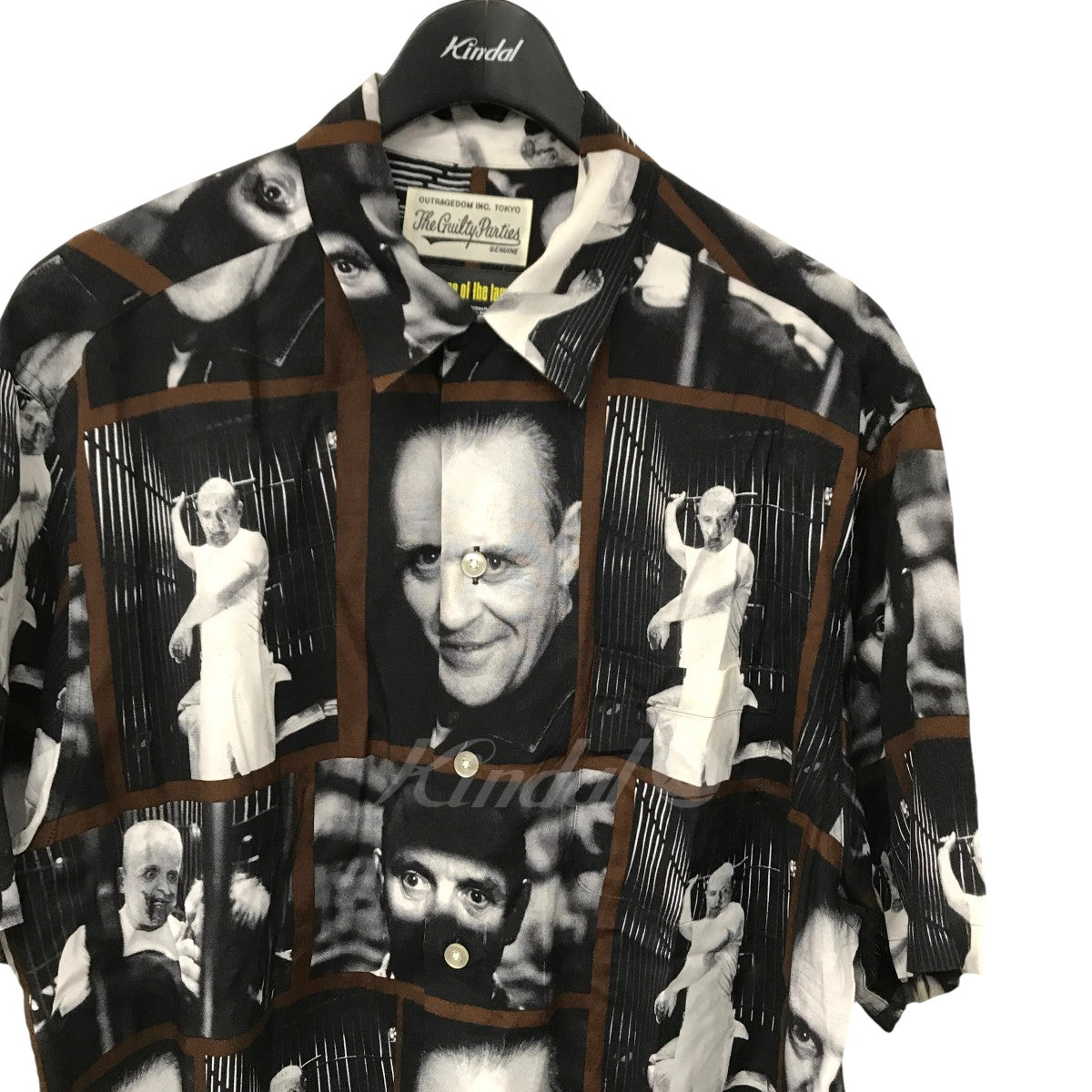 WACKO MARIA×THE SILENCE OF THE LAMBS S／S HAWAIIAN SHIRT (TYPE-1) ハンニバル  アロハシャツ ブラック×ブラウン サイズ 13｜【公式】カインドオルオンライン ブランド古着・中古通販【kindal】