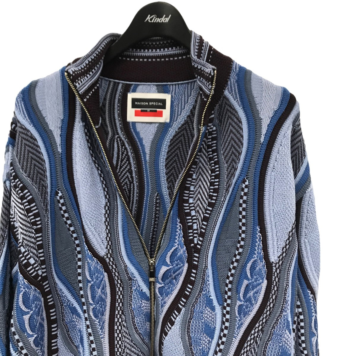 MAISON SPECIAL(メゾンスペシャル) Blister Jacquard Prime-Over