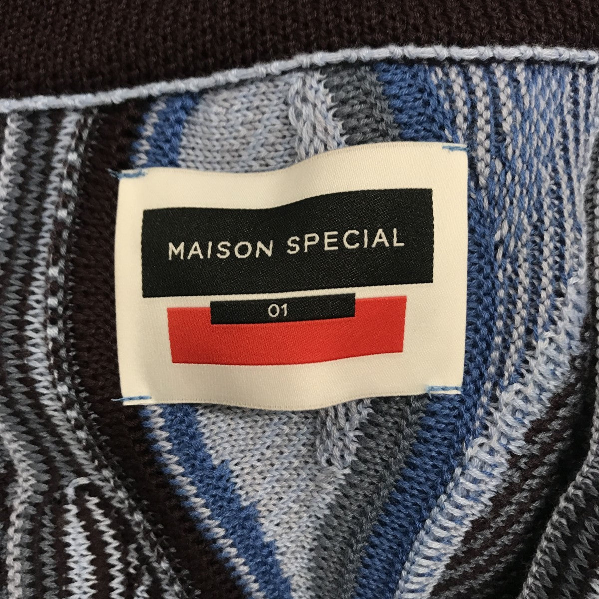 MAISON SPECIAL(メゾンスペシャル) Blister Jacquard Prime-Over 