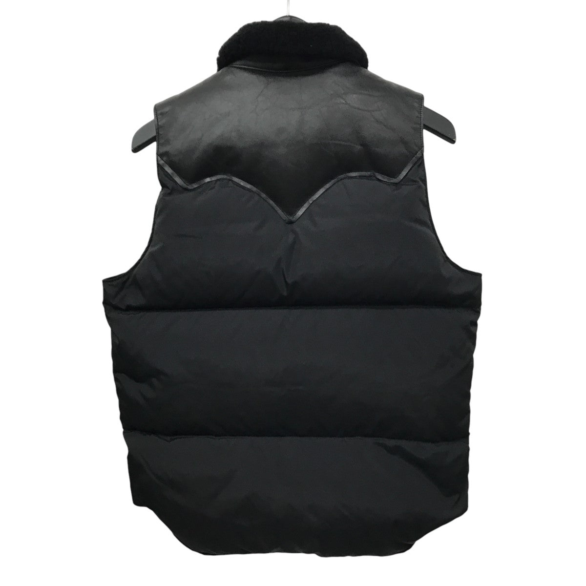 Rocky Mountain Featherbed(ロッキーマウンテンフェザーベッド) Christy Vest レザー切替ダウンベスト  450-512-02 450-512-02 ブラック サイズ 36｜【公式】カインドオルオンライン ブランド古着・中古通販【kindal】