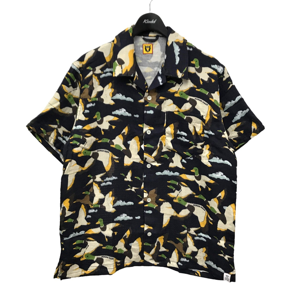 HUMAN MADE(ヒューマンメイド) DUCK GAUZE ALOHA SHIRT アロハシャツ HM25SH018 HM25SH018 ネイビー  サイズ 14｜【公式】カインドオルオンライン ブランド古着・中古通販【kindal】