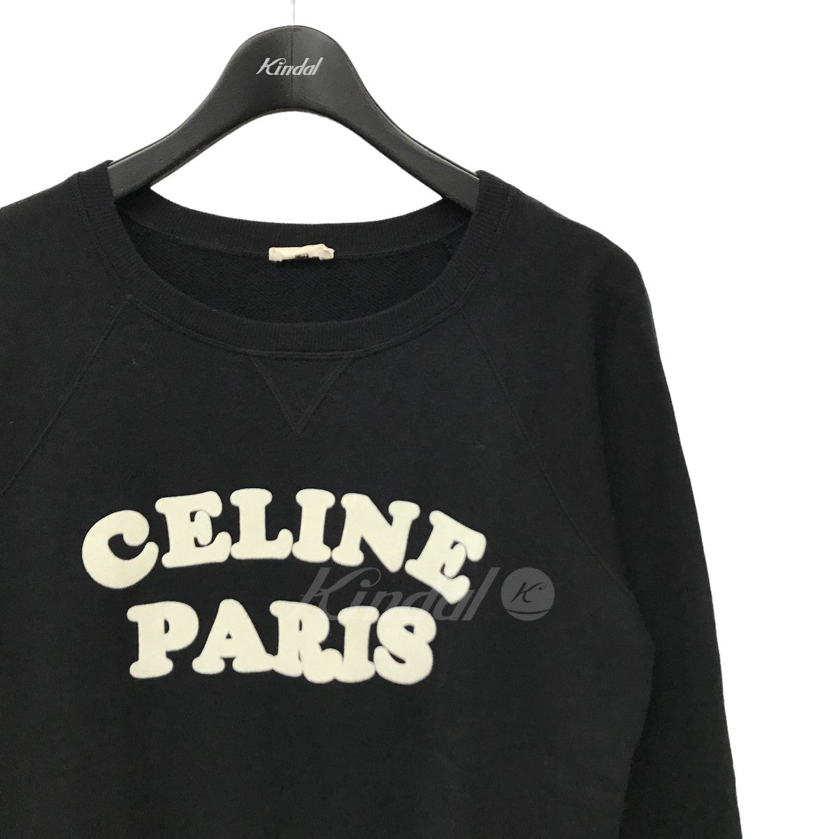 CELINE◇20AW/カシミヤ混クルーネックロゴスウェット/S/コットン/BRD 