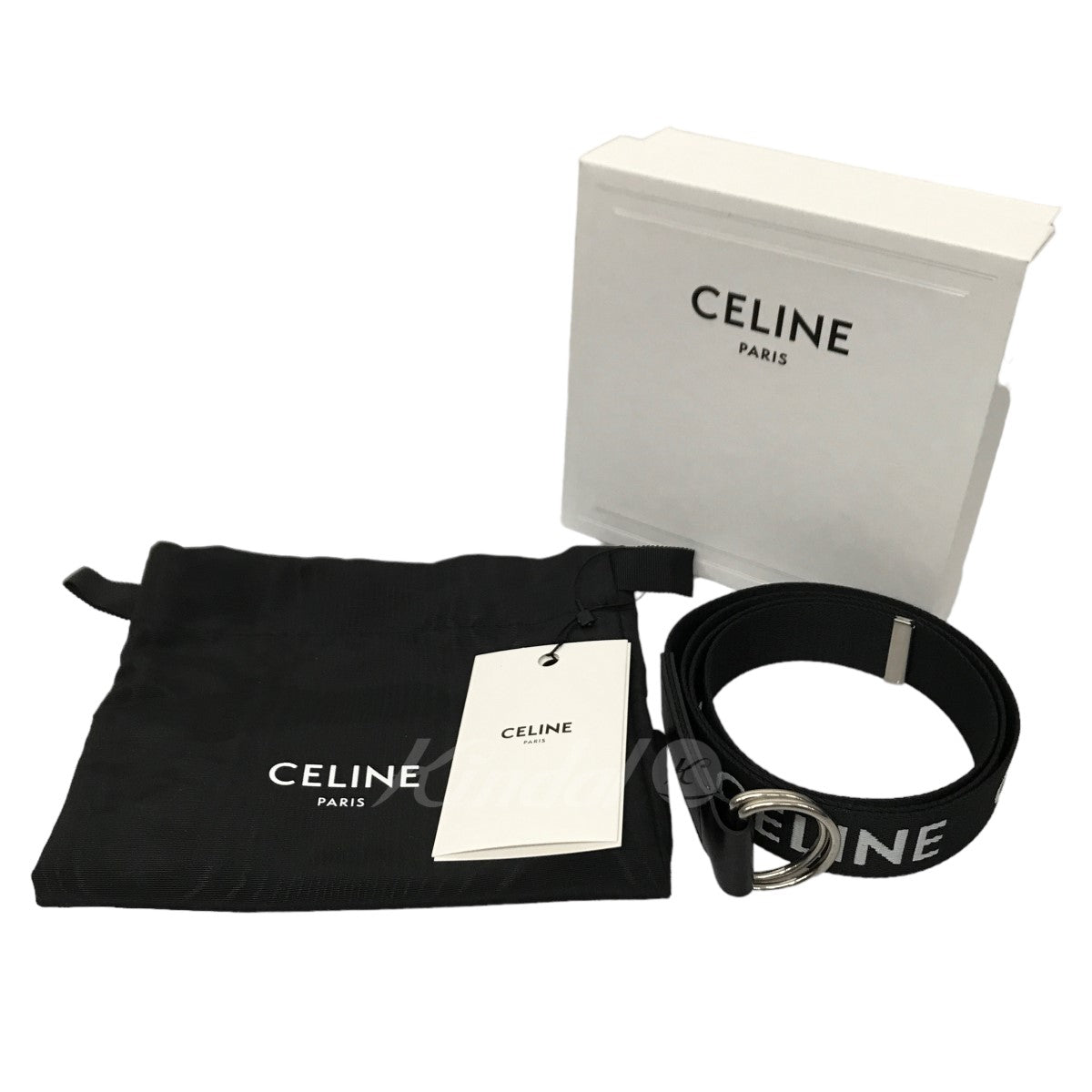 CELINE(セリーヌ) ミディアム ダブルリングベルト ジャカード 