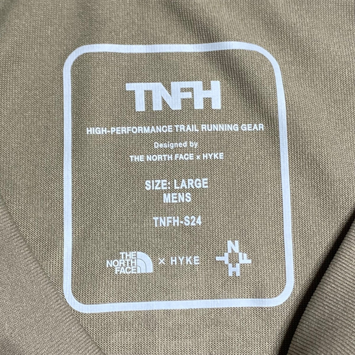 HYKE×THE NORTH FACE L／S ES Trail CrewロングTシャツ ベージュ ...