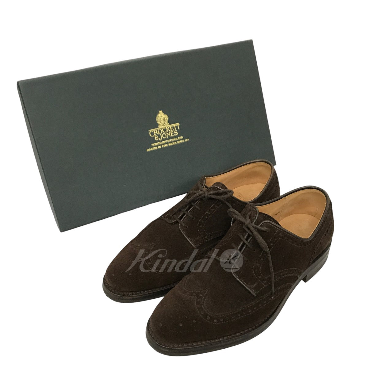 Crockett＆Jones(クロケットアンドジョーンズ) SWANSEA ウィングチップ スウェードレザーシューズ 9881 9881 ブラウン  サイズ 15｜【公式】カインドオルオンライン ブランド古着・中古通販【kindal】