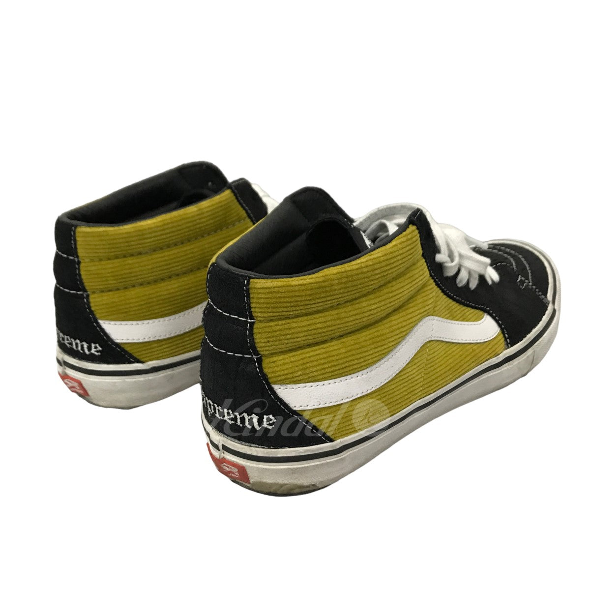 SUPREME×VANS 18SS Crocodile Corduroy Sk8-Mid スニーカー ブラック ...