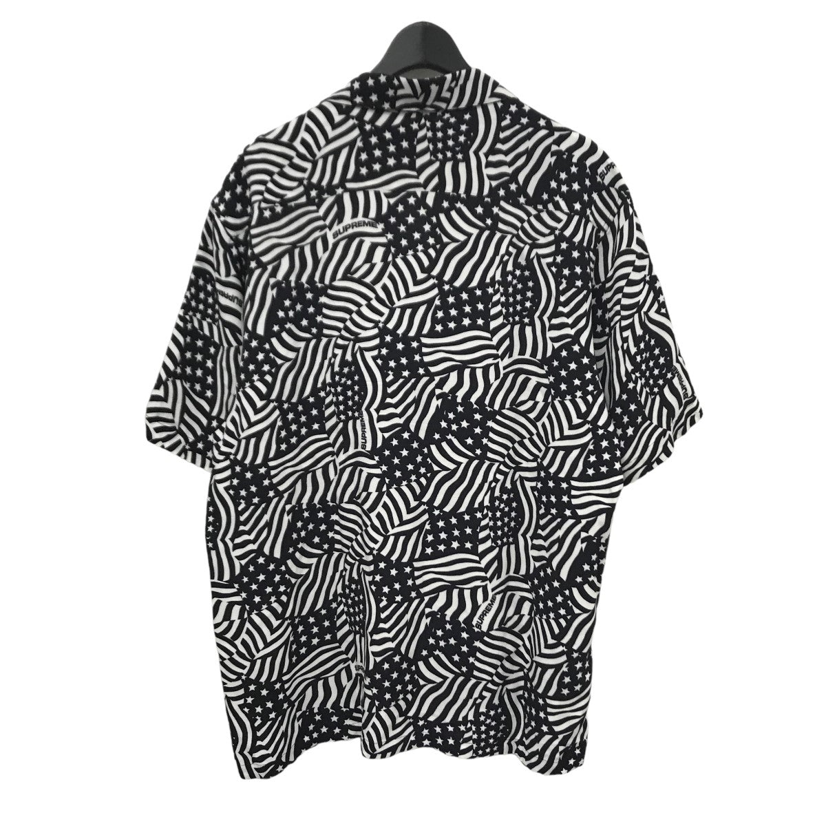 Supreme(シュプリーム) 20SS Flags Rayon S S Shirt 半袖シャツ ホワイト×ブラック サイズ  16｜【公式】カインドオルオンライン ブランド古着・中古通販【kindal】