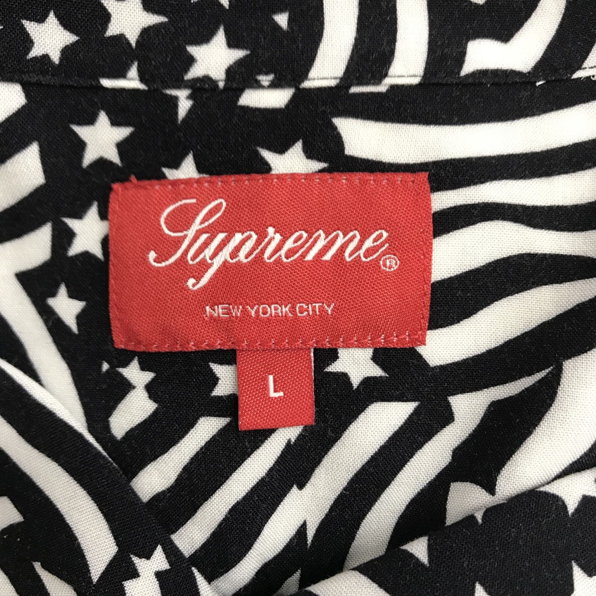 Supreme(シュプリーム) 20SS Flags Rayon S S Shirt 半袖シャツ ホワイト×ブラック サイズ  16｜【公式】カインドオルオンライン ブランド古着・中古通販【kindal】