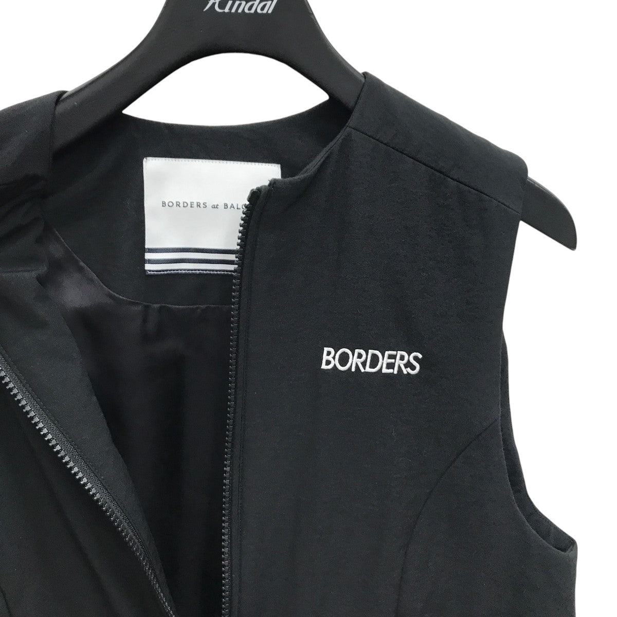 BORDERS AT BALCONY(ボーダーズ アット バルコニー) PEPLUM ZIP VEST ジップベスト BD2211-3M-08