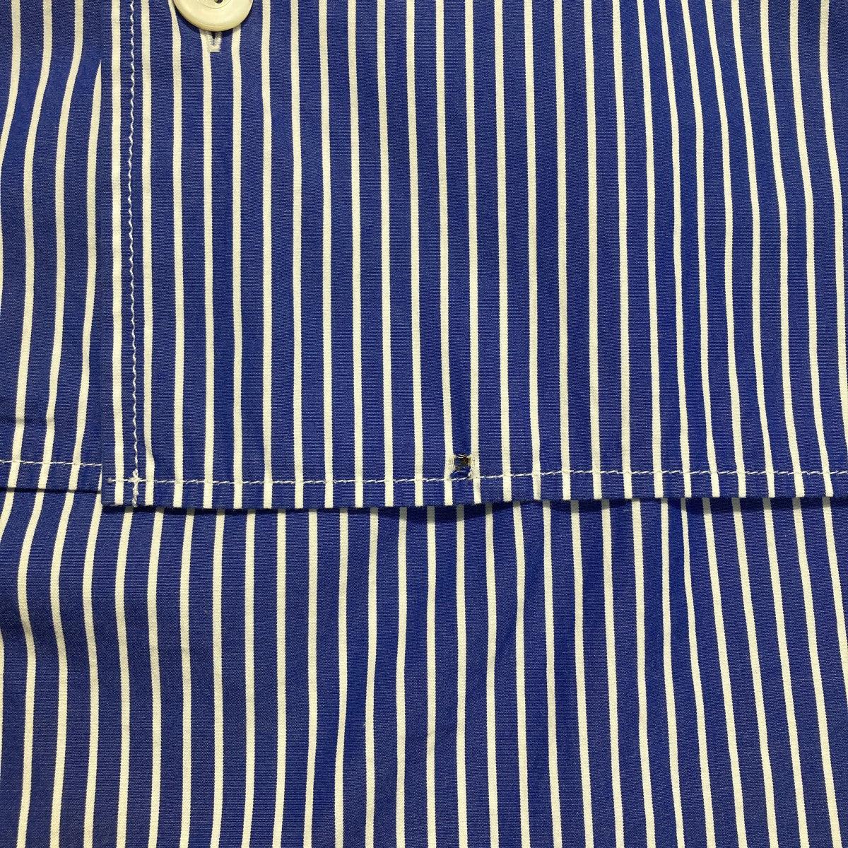 Double Layerd Stripe Shirt ダブルレイヤードストライプ長袖シャツ／A08SH078