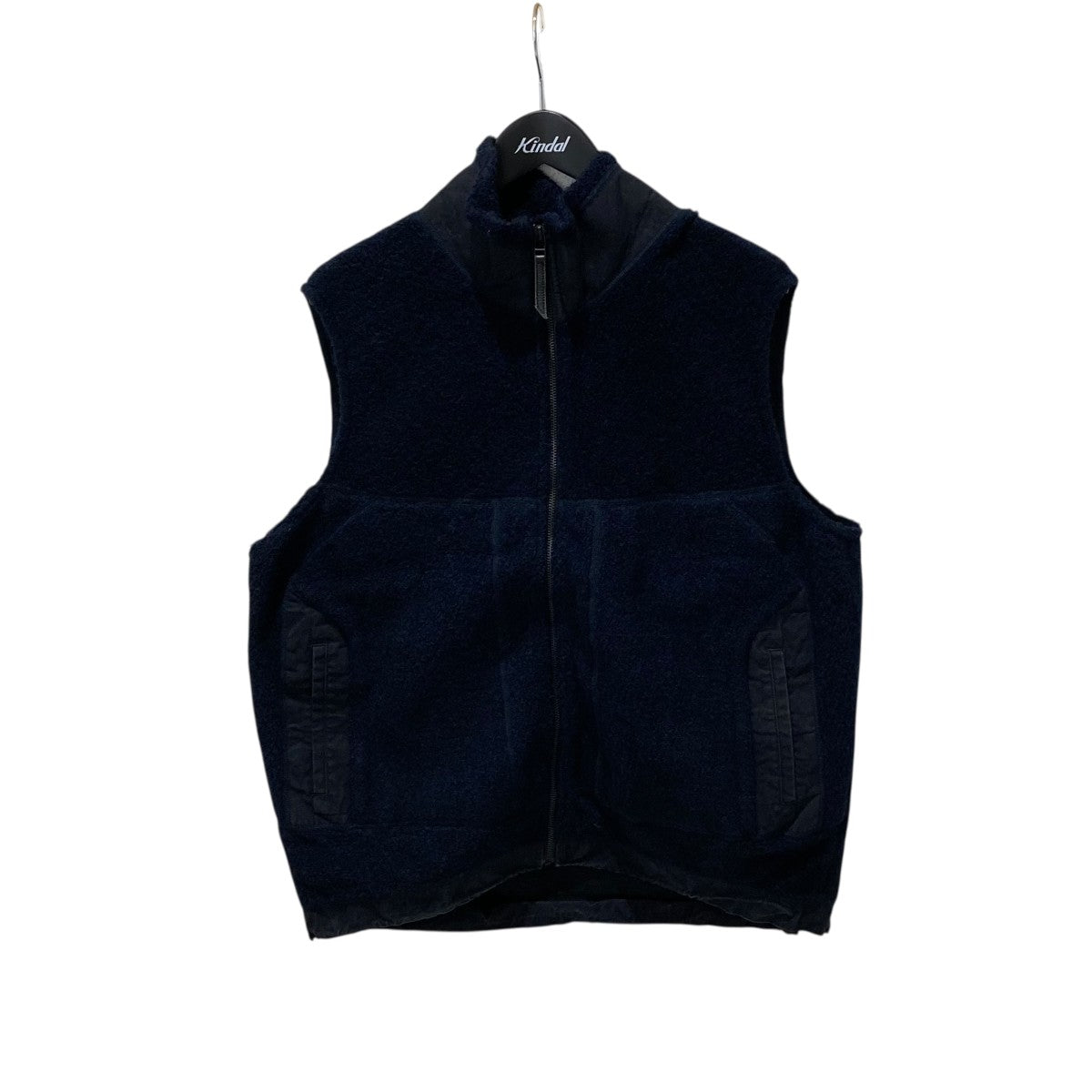 トップス AUBERGE bibury navy 40 AUBERGE(オーベルジュ) BIBURYフリースベスト ネイビー サイズ 44