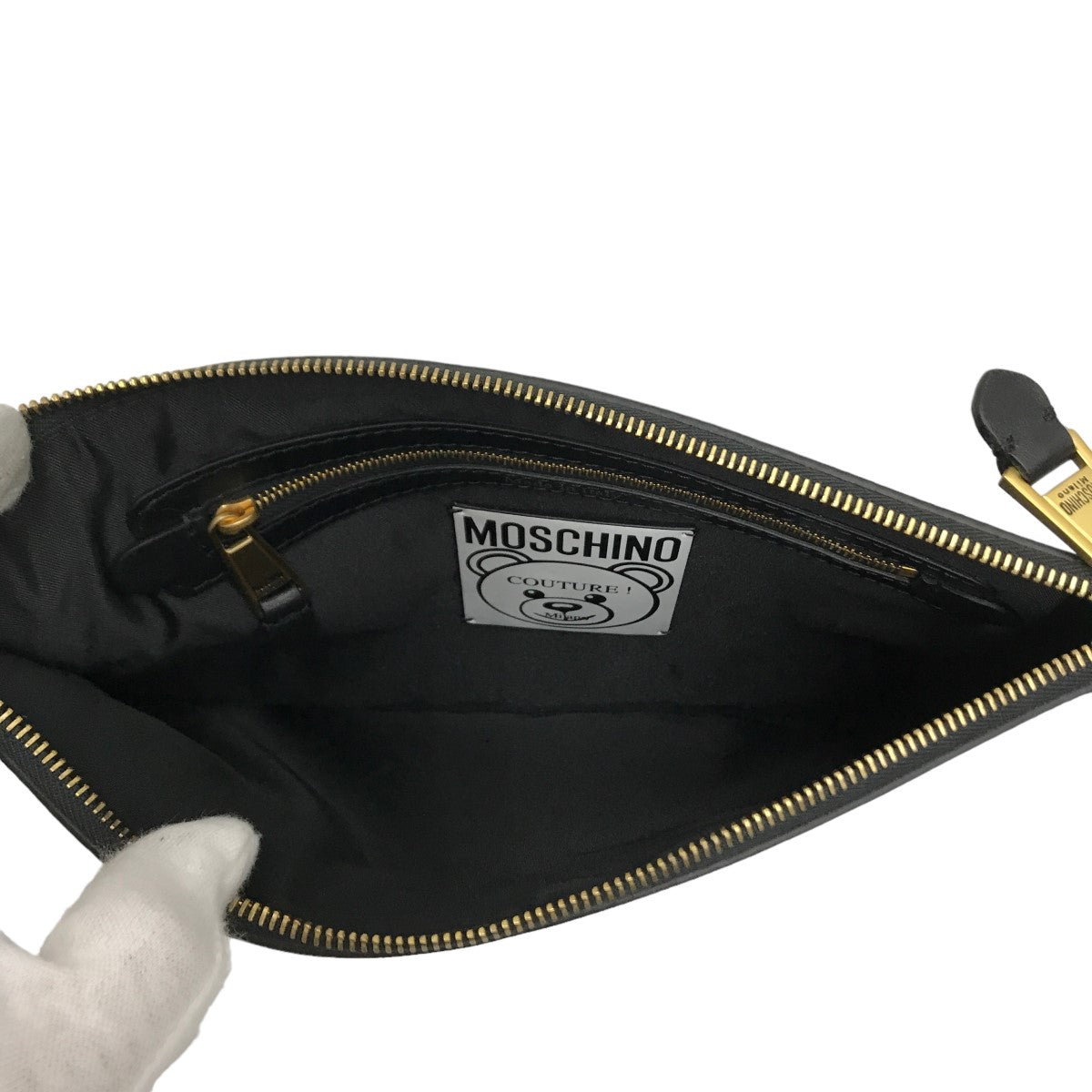 MOSCHINO テディベアクラッチバッグ
