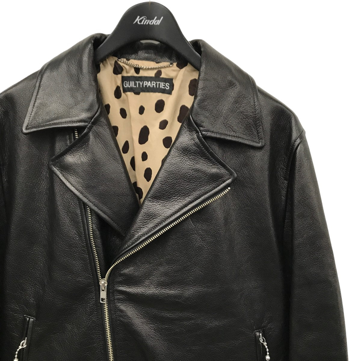 WACKO MARIA(ワコマリア) 24SS COWHIDE LEATHER DOUBLE RIDERS JACKET ダブルライダースジャケット  ブラック サイズ M｜【公式】カインドオルオンライン ブランド古着・中古通販【kindal】