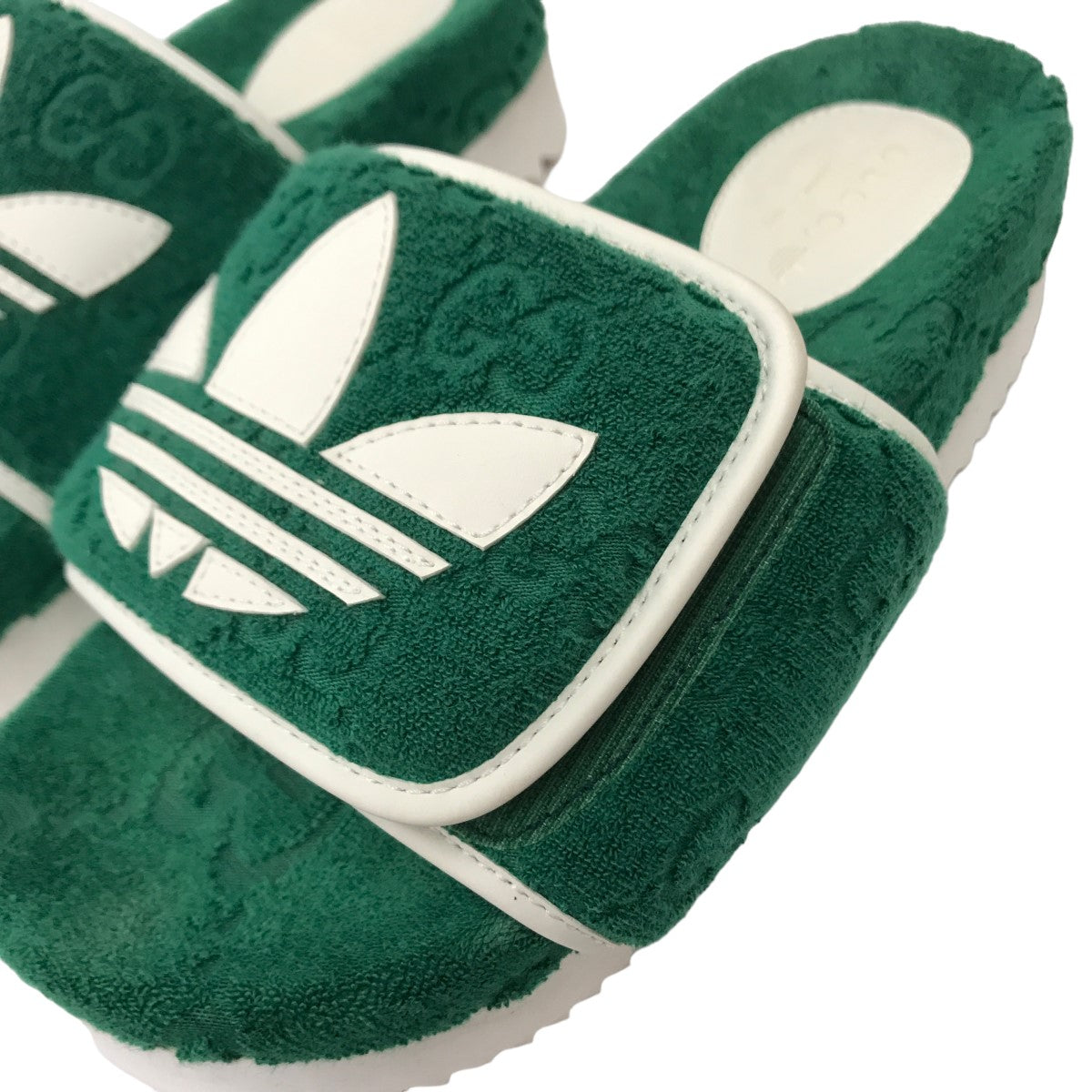 GUCCI×adidas ロゴ プラットフォーム サンダル 702398 702398