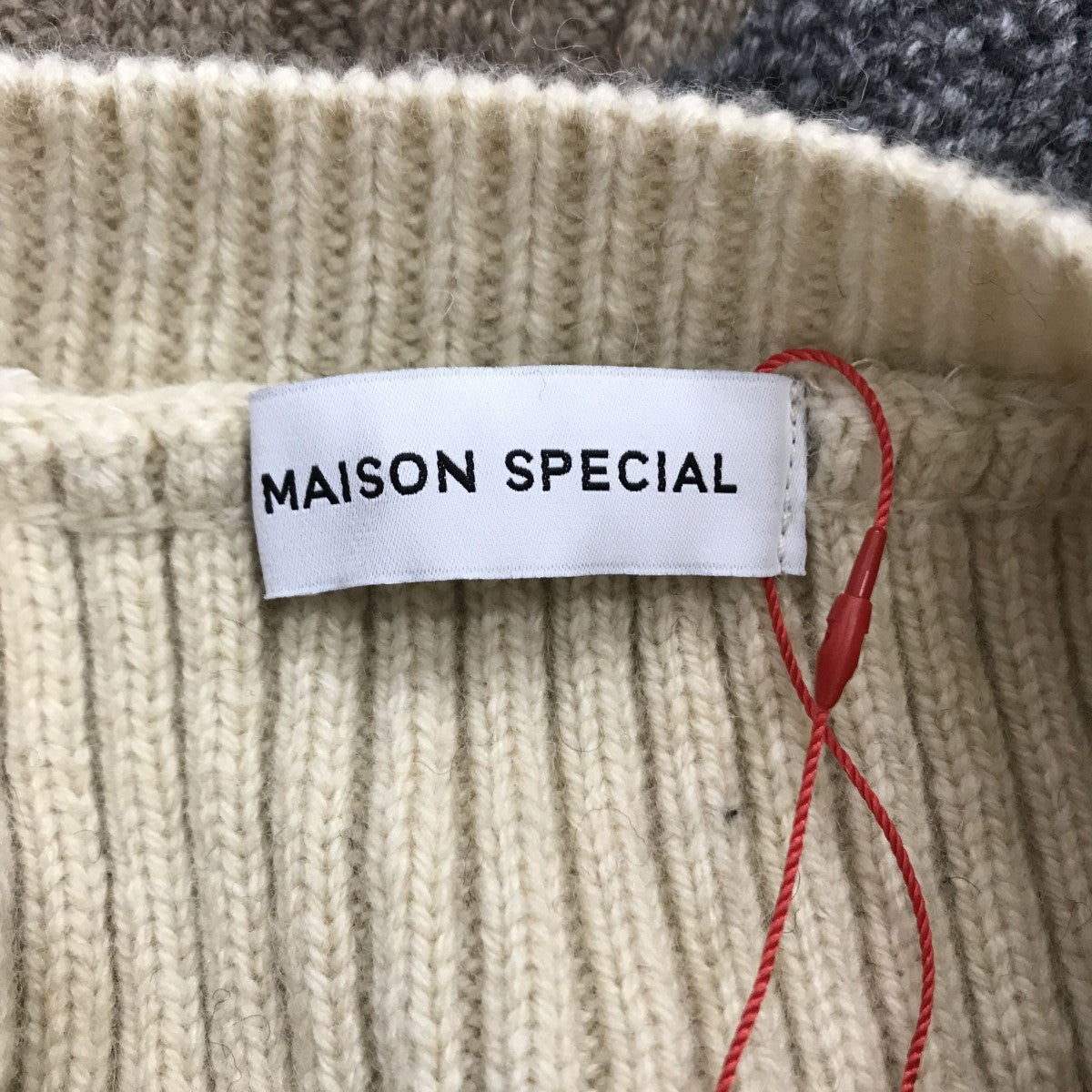 MAISON SPECIAL(メゾンスペシャル) Blocking Knit Dress ニットワンピース 21232265203