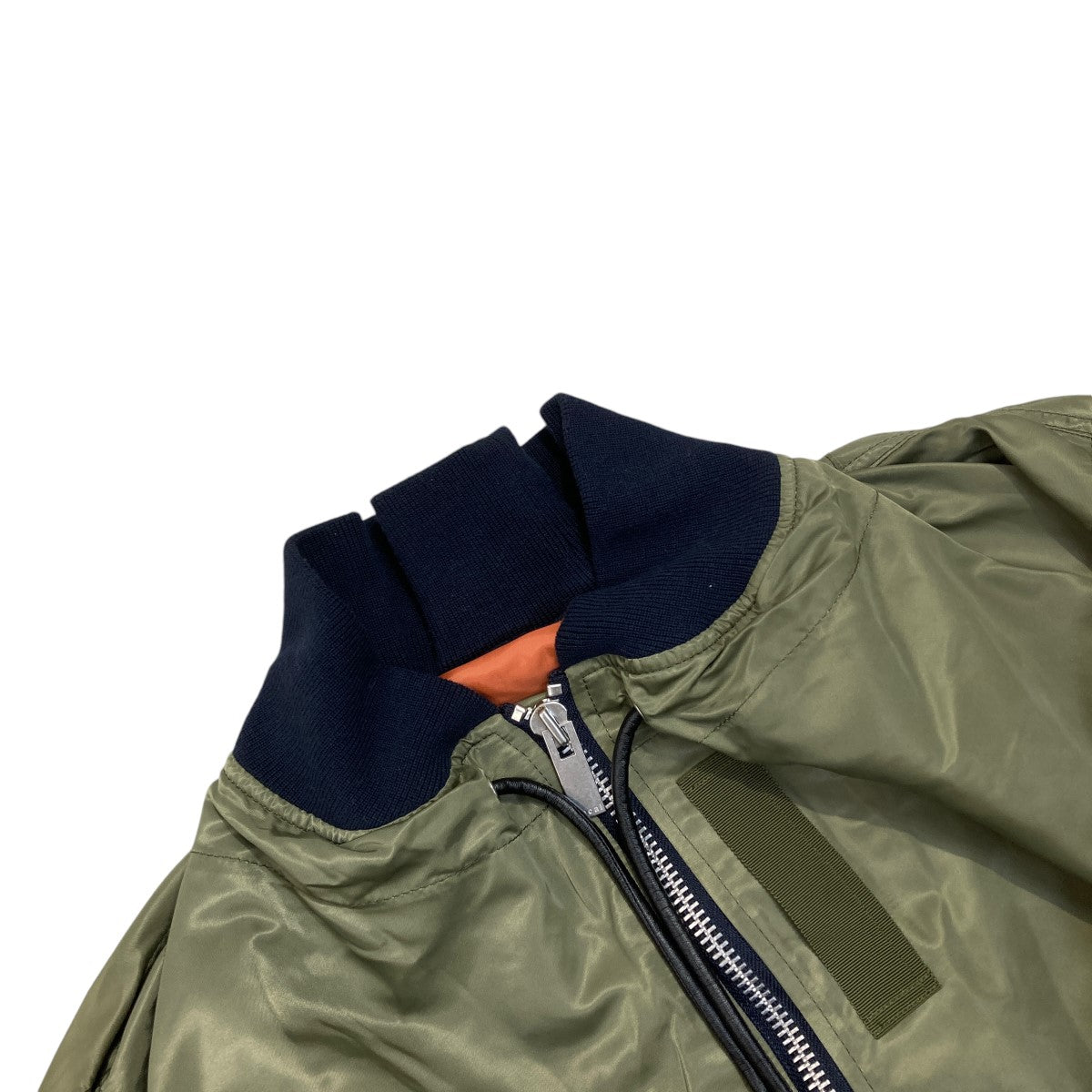 sacai(サカイ) MA-1×Melton Jacketボンバージャケット19-04714 19-04714 オリーブ サイズ  2｜【公式】カインドオルオンライン ブランド古着・中古通販【kindal】