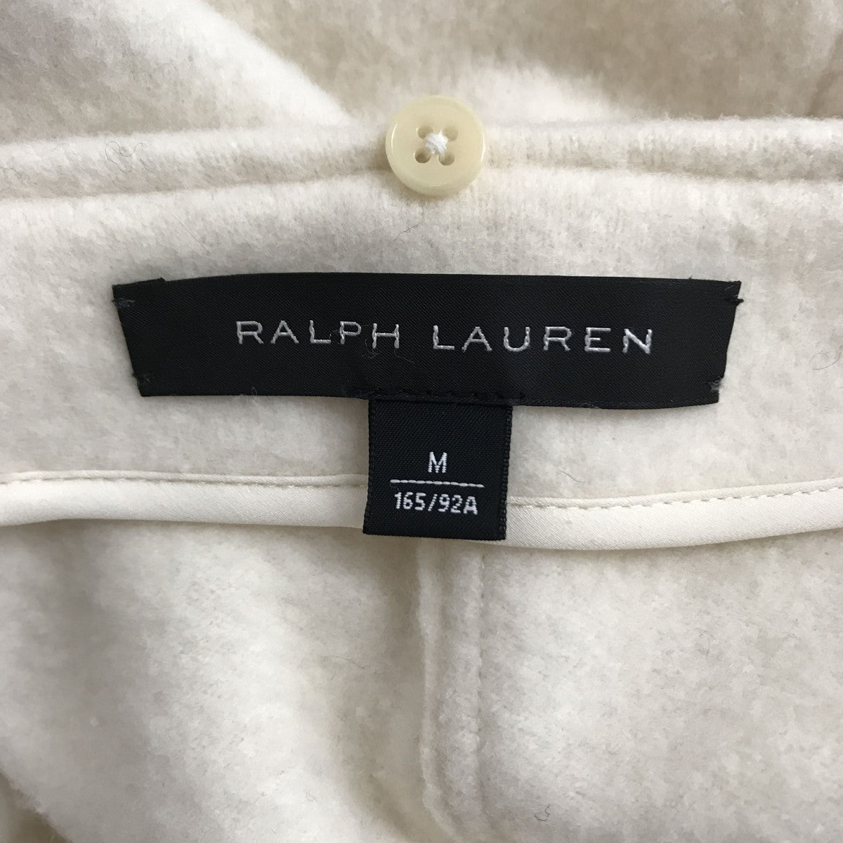 カシミヤ混 スヌード付き ノーカラーコート