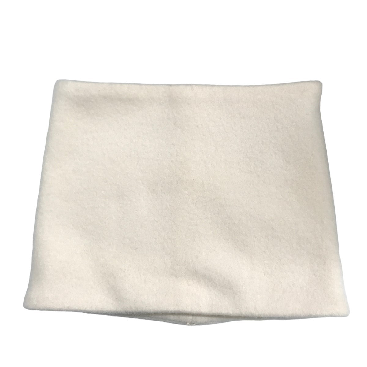 カシミヤ混 スヌード付き ノーカラーコート