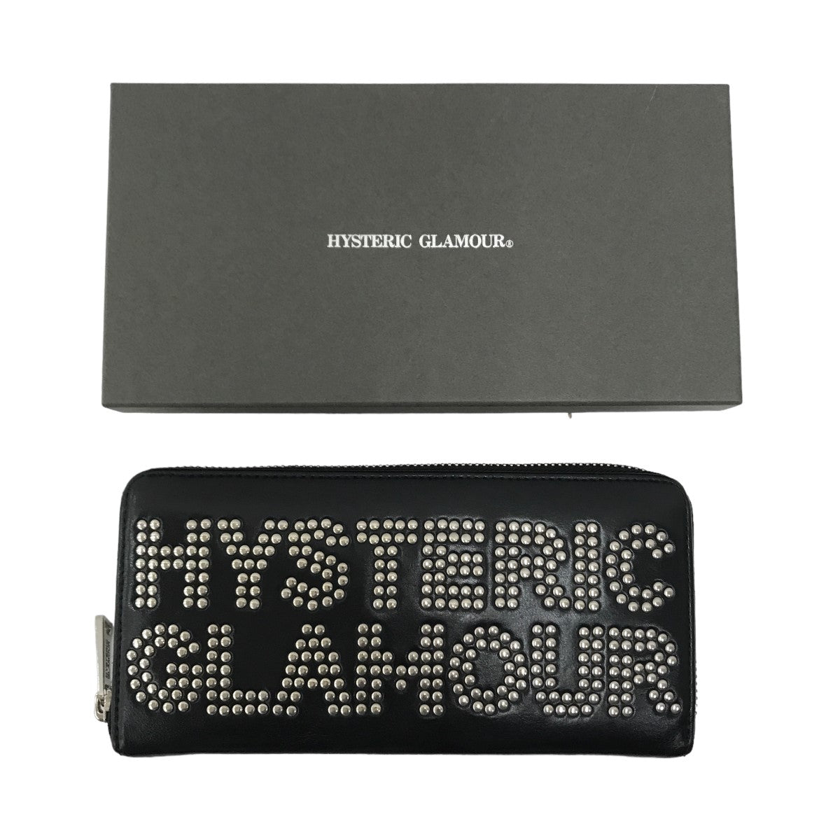 Hysteric Glamour(ヒステリックグラマー) スタッズロゴ 長財布 ロングウォレット