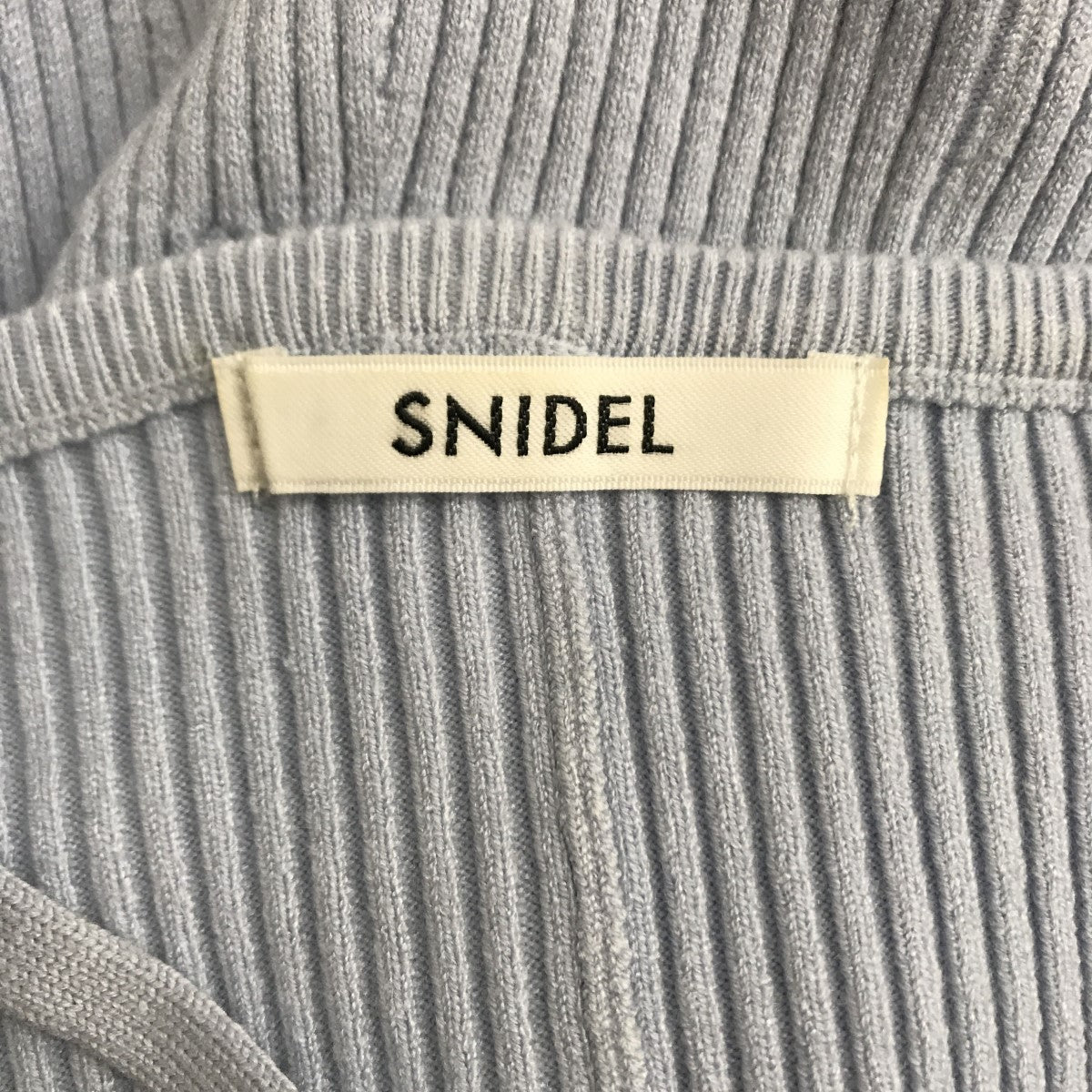 Snidel(スナイデル) ストリングスリブニットワンピース SWNO231026 SWNO231026 ブルー サイズ  17｜【公式】カインドオルオンライン ブランド古着・中古通販【kindal】