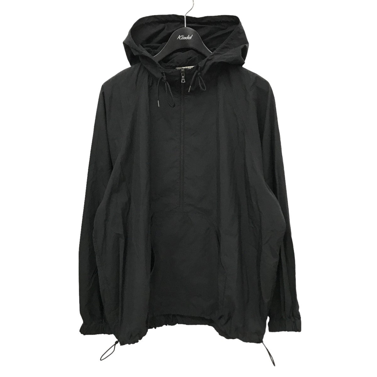 WASHED COTTON NYLON WEATHER HOODED ZIP P O アノラックパーカー A23SB01NW