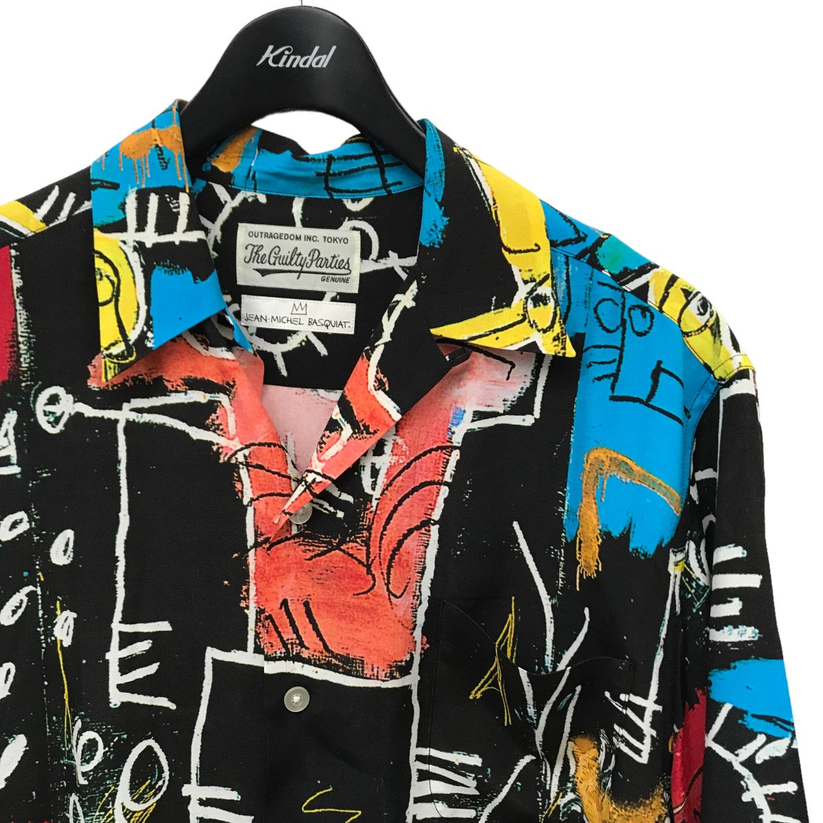 WACKO MARIA×JEAN-MICHEL BASQUIAT S S HAWAIIAN SHIRT TYPE-3 アロハシャツ ブラック×ブルー  サイズ M｜【公式】カインドオルオンライン ブランド古着・中古通販【kindal】