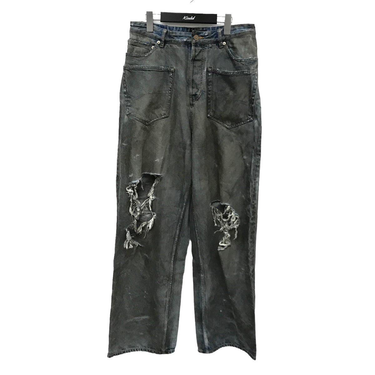 BALENCIAGA 23AW PATCHED POCKET BAGGY JEANS ダメージ加工 バギー デニムパンツ 751111 の古着・中古アイテム