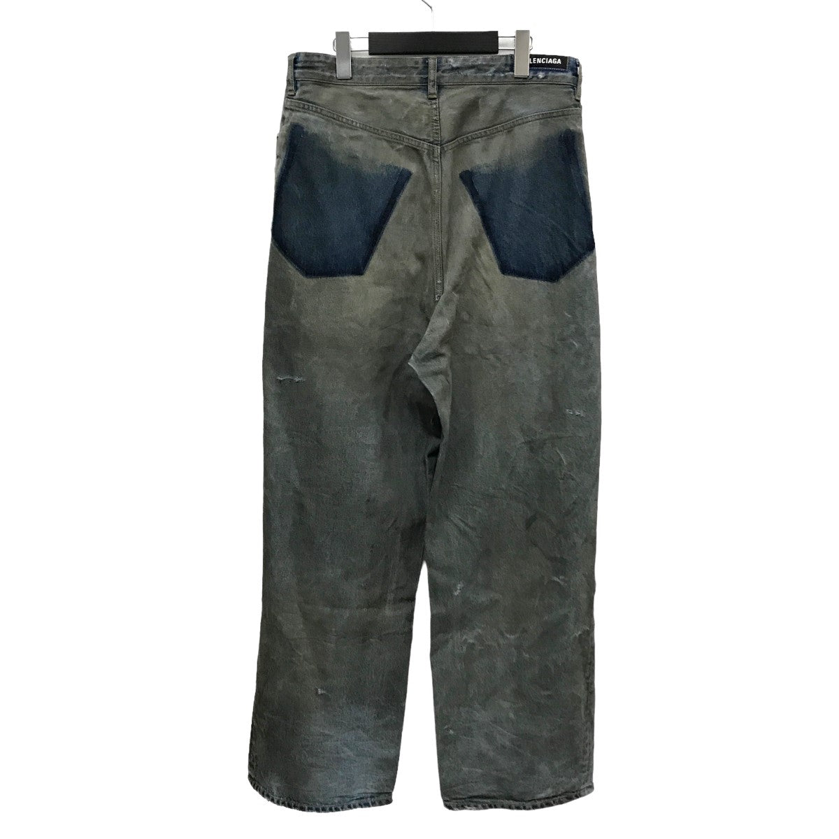 BALENCIAGA 23AW PATCHED POCKET BAGGY JEANS ダメージ加工 バギー デニムパンツ 751111 の古着・中古アイテム