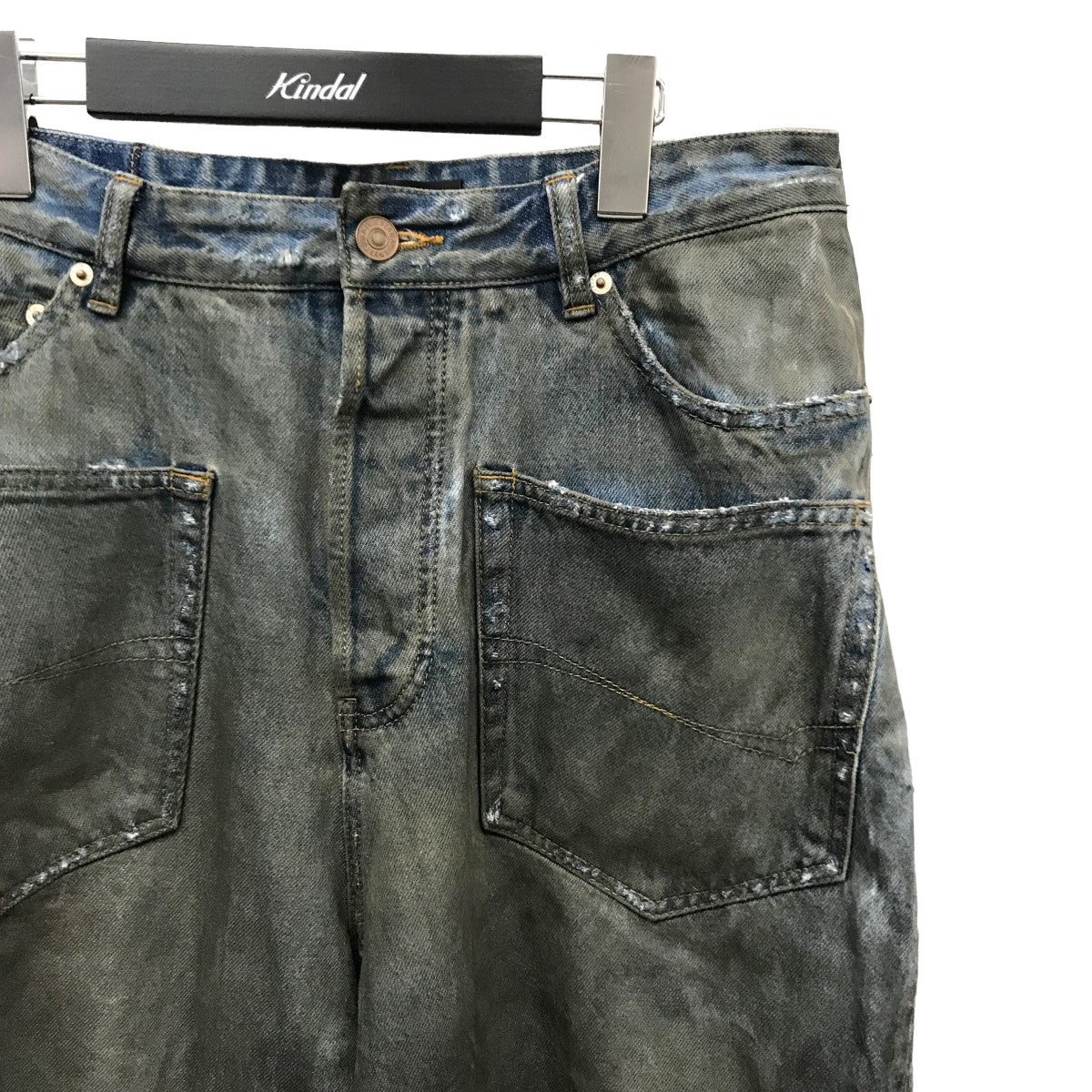 BALENCIAGA 23AW PATCHED POCKET BAGGY JEANS ダメージ加工 バギー デニムパンツ 751111 の古着・中古アイテム