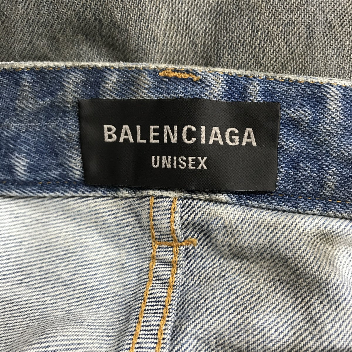 BALENCIAGA 23AW PATCHED POCKET BAGGY JEANS ダメージ加工 バギー デニムパンツ 751111 の古着・中古アイテム