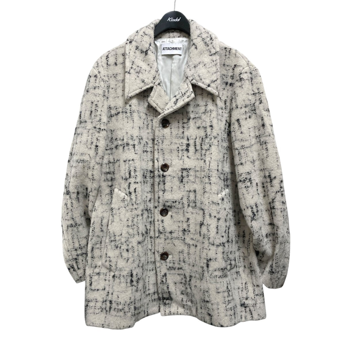 22AWSPLASHED TWEED HALF COATツイードコートAC22 059