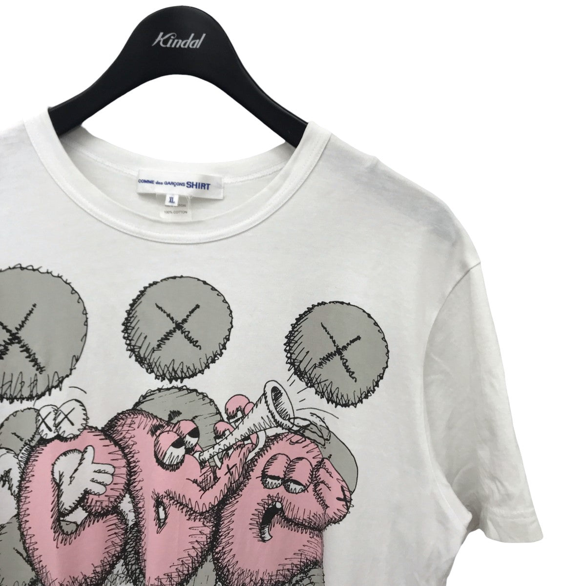 COMME des GARCONS SHIRT×KAWS プリントTシャツ FH-T003 FH-T003 ホワイト サイズ  XL｜【公式】カインドオルオンライン ブランド古着・中古通販【kindal】