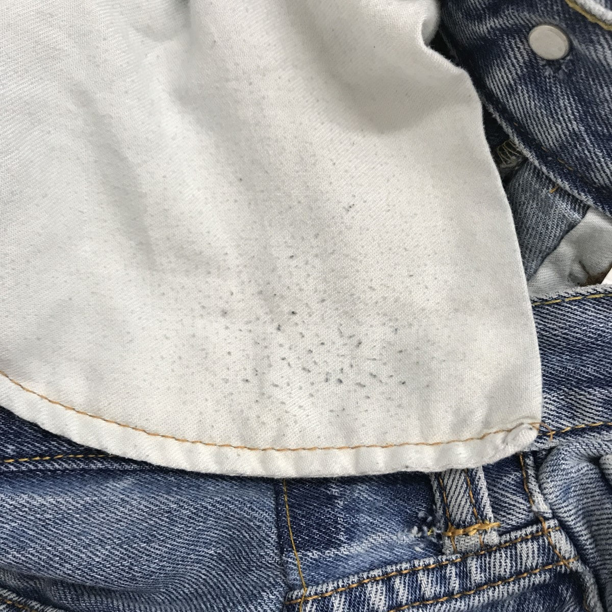 QUIITO(キイト) W WAIST DENIM PTドッキングリメイクデニム