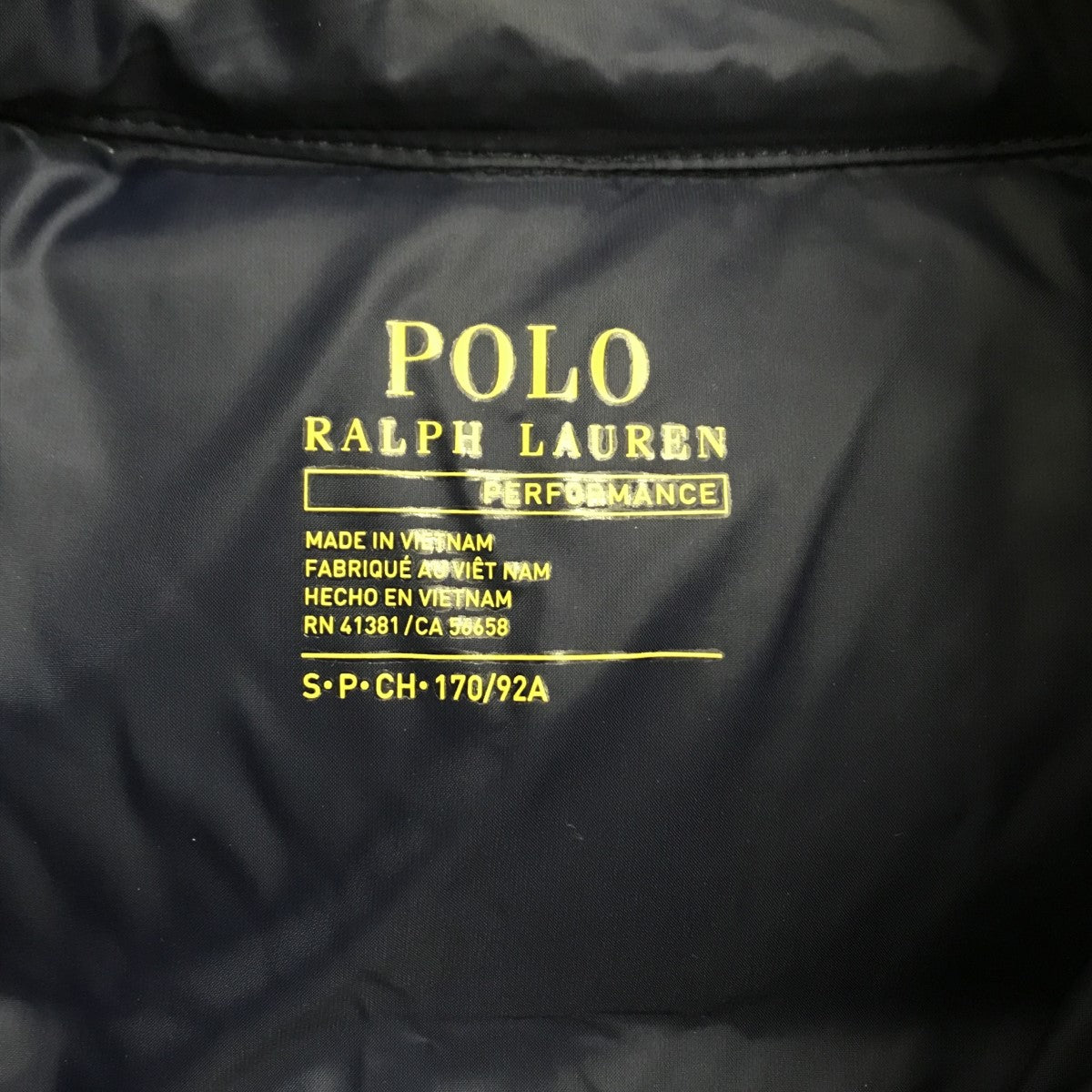 POLO RALPH LAUREN ワンポイントダウンベスト 古着・中古-5枚目のアイテム画像
