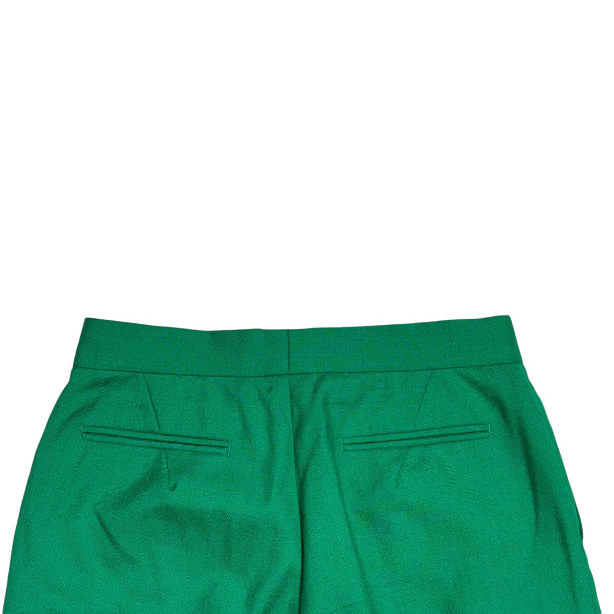 Drawer オットマンベーシックパンツ34 ケリー　グリーン　クロップドパンツ Drawer オットマンベーシックパンツ34 ケリー グリーン