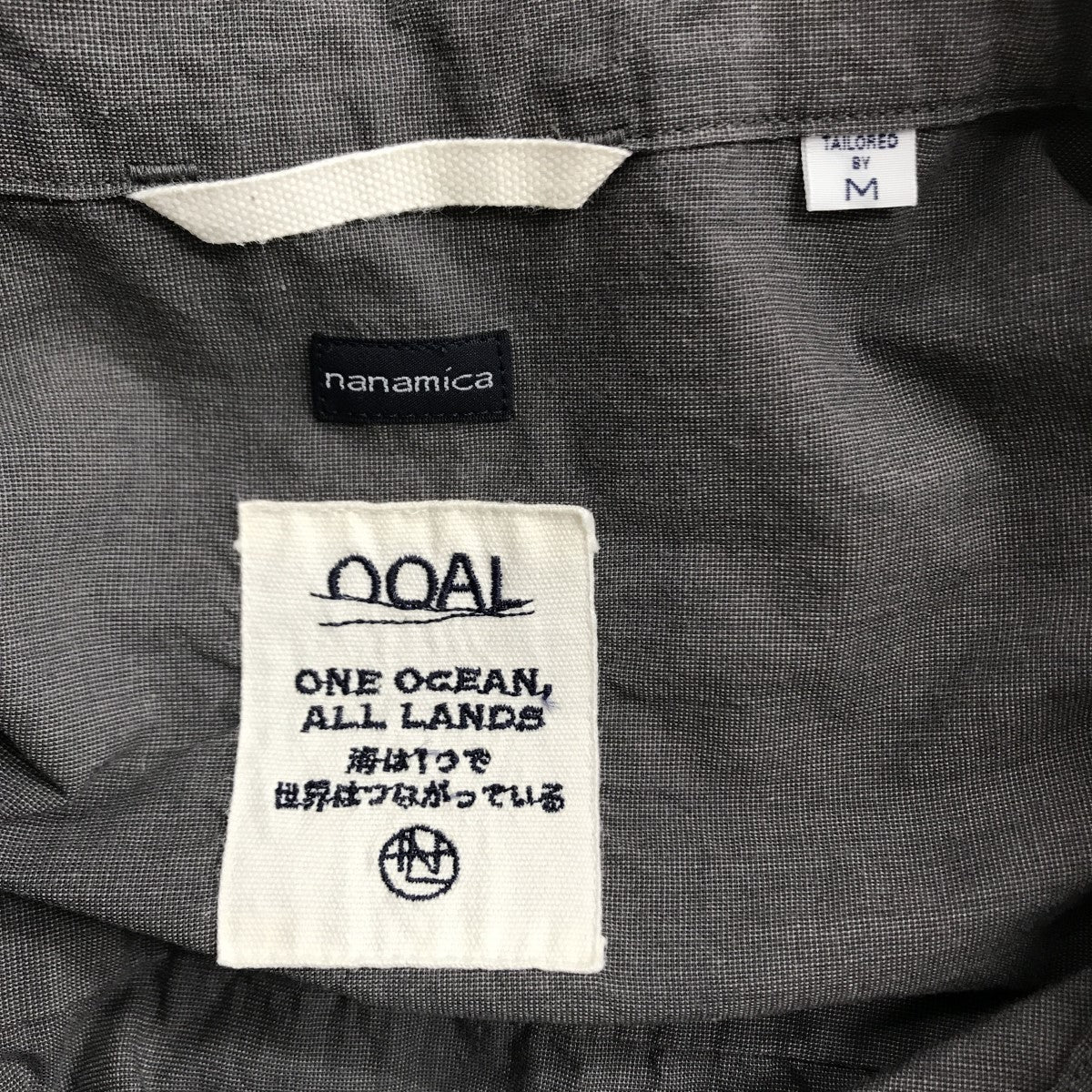 nanamica(ナナミカ) OOAL H S WIND SHIRT 半袖シャツ SUGS314 SUGS314 グレー サイズ  M｜【公式】カインドオルオンライン ブランド古着・中古通販【kindal】