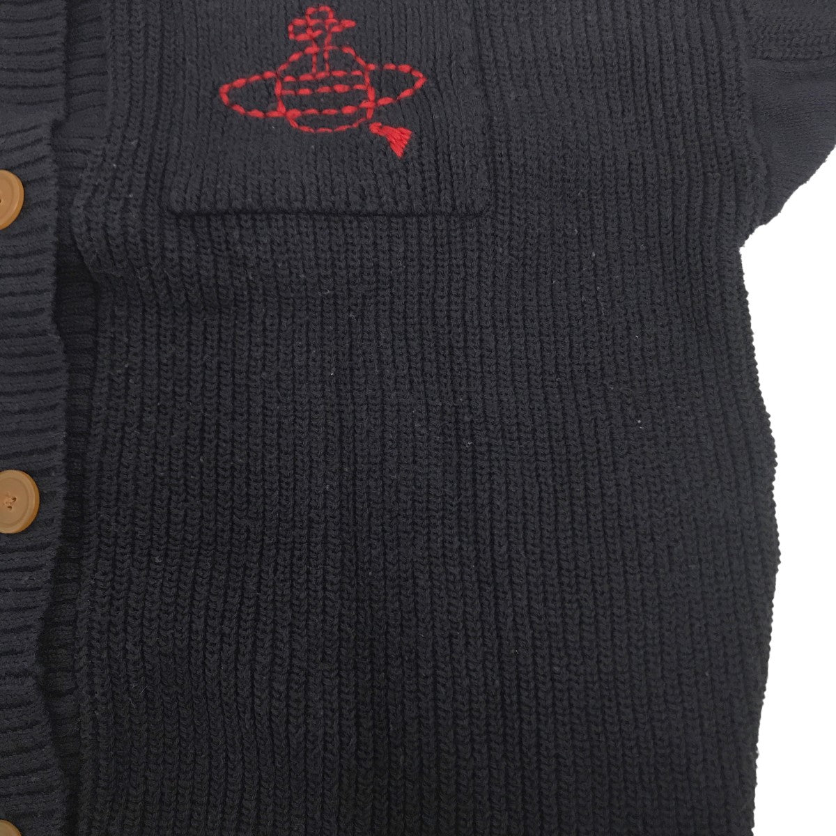 Vivienne Westwood RED LABEL(ヴィヴィアンウエストウッドレッドレーベル) オーブ刺繍 セーラーカラー ニットカーディガン  16-12-141008 16-12-141008 ネイビー サイズ 00｜【公式】カインドオルオンライン ブランド古着・中古通販【kindal】