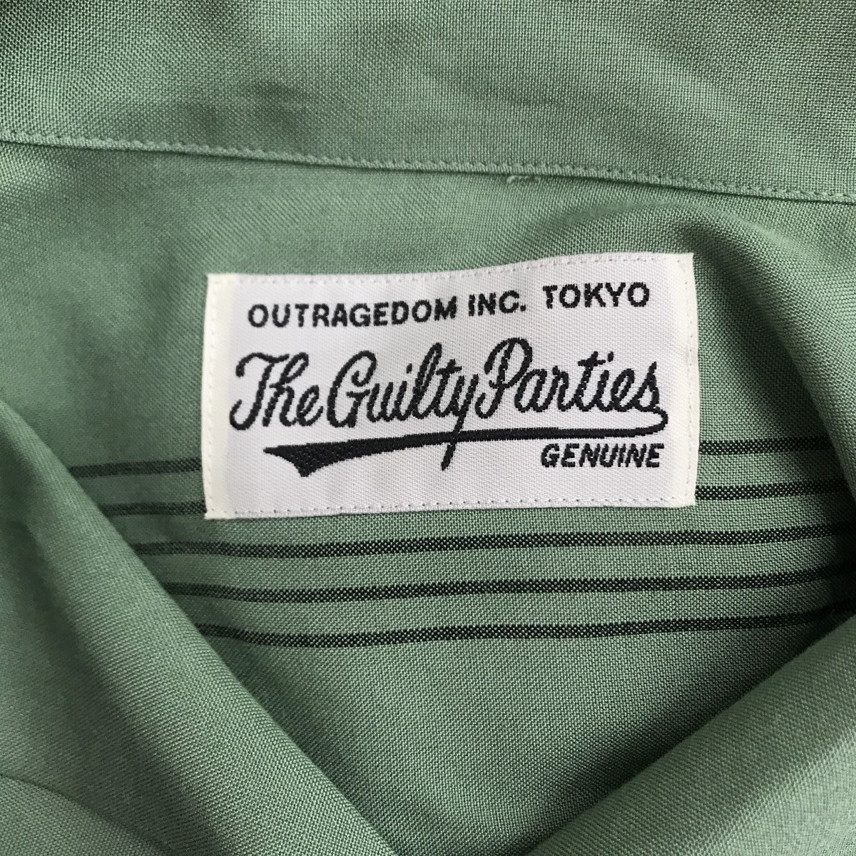 WACKO MARIA(ワコマリア) STRIPED OPEN COLLAR SHIRT ストライプ