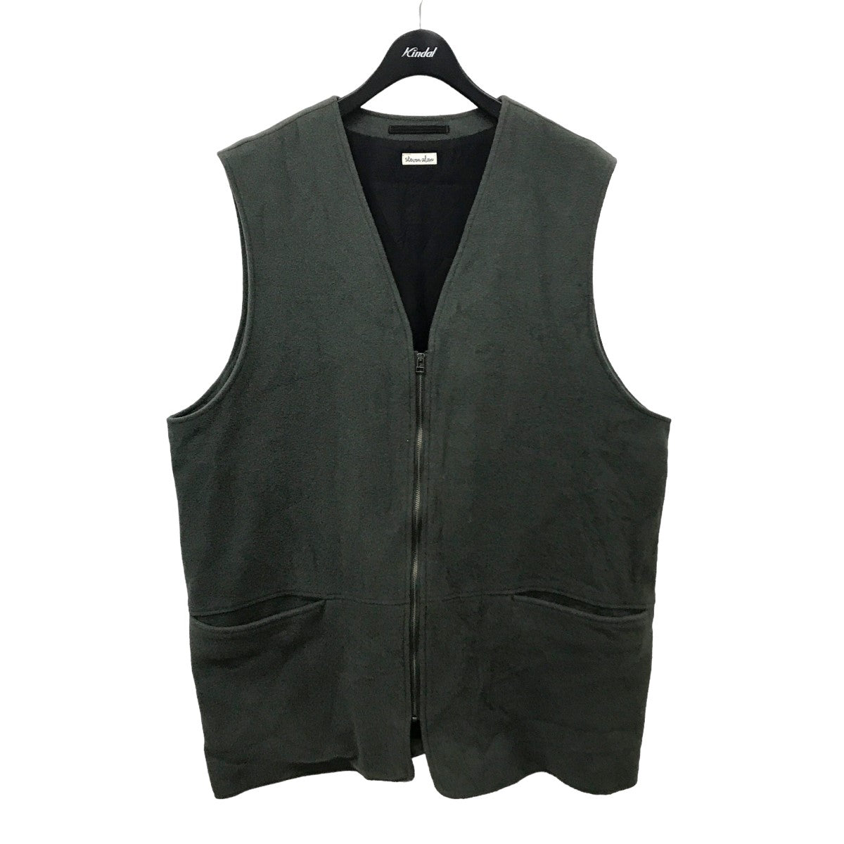 STEVEN ALAN(スティーヴンアラン) W／N SLID FLEECE VEST ジップベスト 8125-186-0735  8125-186-0735 チャコールグレー サイズ XL｜【公式】カインドオルオンライン ブランド古着・中古通販【kindal】