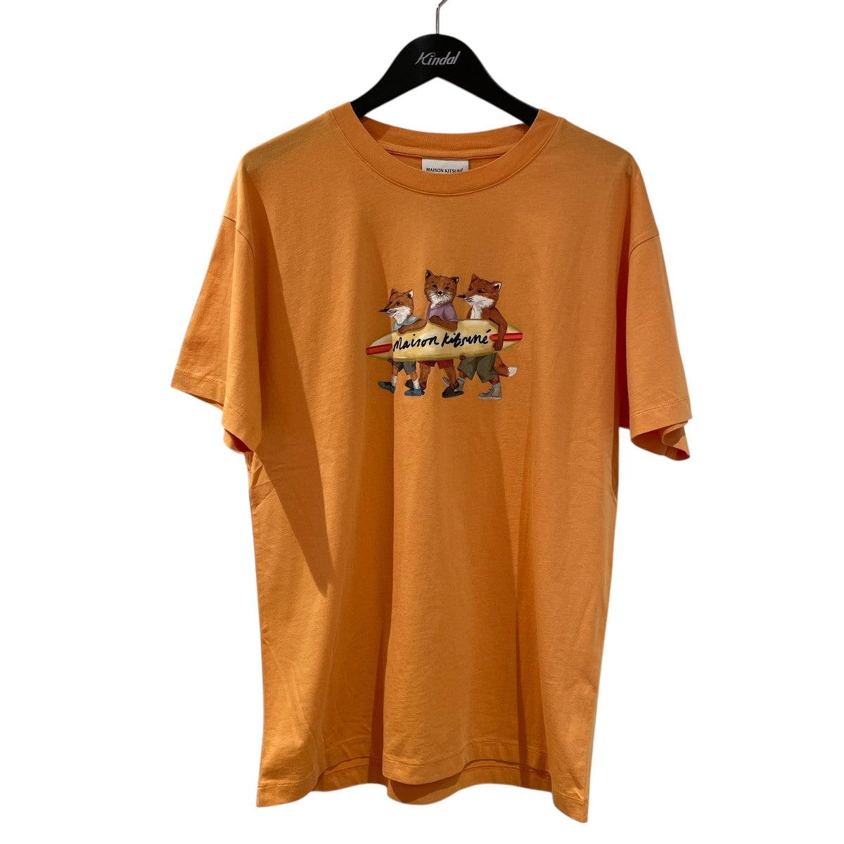 メゾンキツネ MAISON KITSUNE プリントTシャツ MW00116KJ0136 ピンク サイズ：S MAISON KITSUNE(メゾンキツネ) プリントTシャツMW00116KJ0136