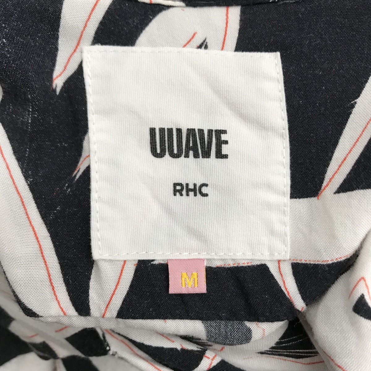 UUAVE×RHC Ron Herman 総柄 オープンカラーシャツ ブラック