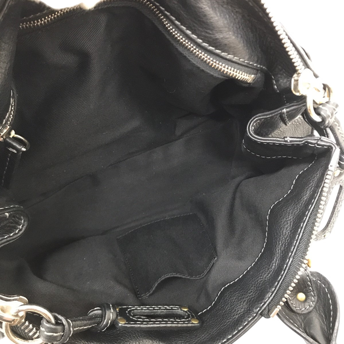 美品✨ クロエ Chloe パディトン 南京錠 ハンドバッグ ブラック レザー 美品✨】Chloe クロエパディントン南京錠レザーブラック