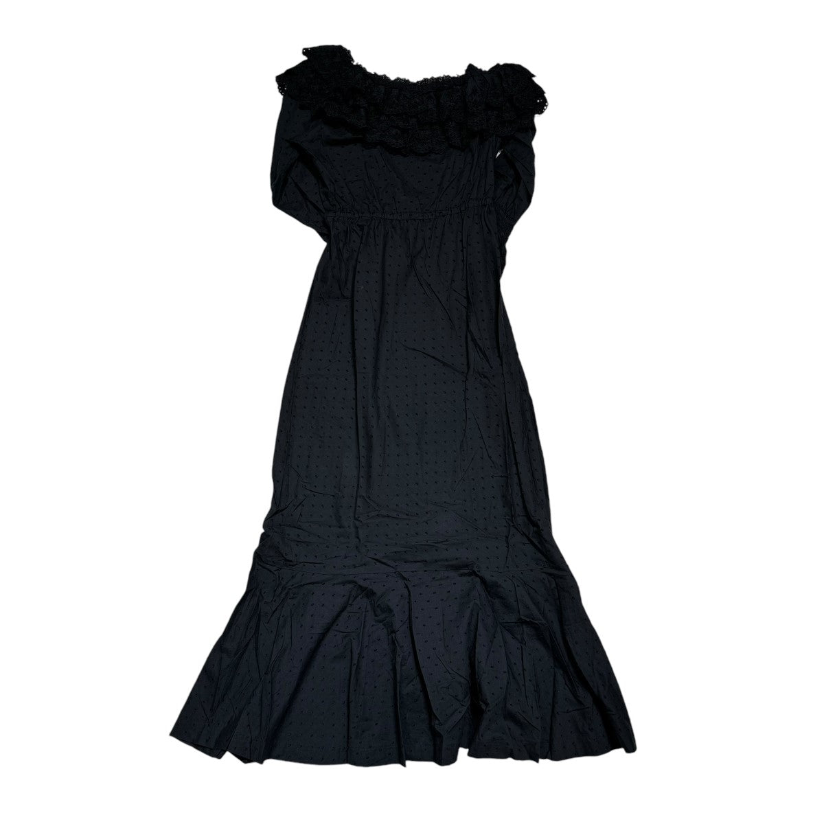 Verybrain(ベリーブレイン) Sash Ruffle Dressワンピース ブラック  