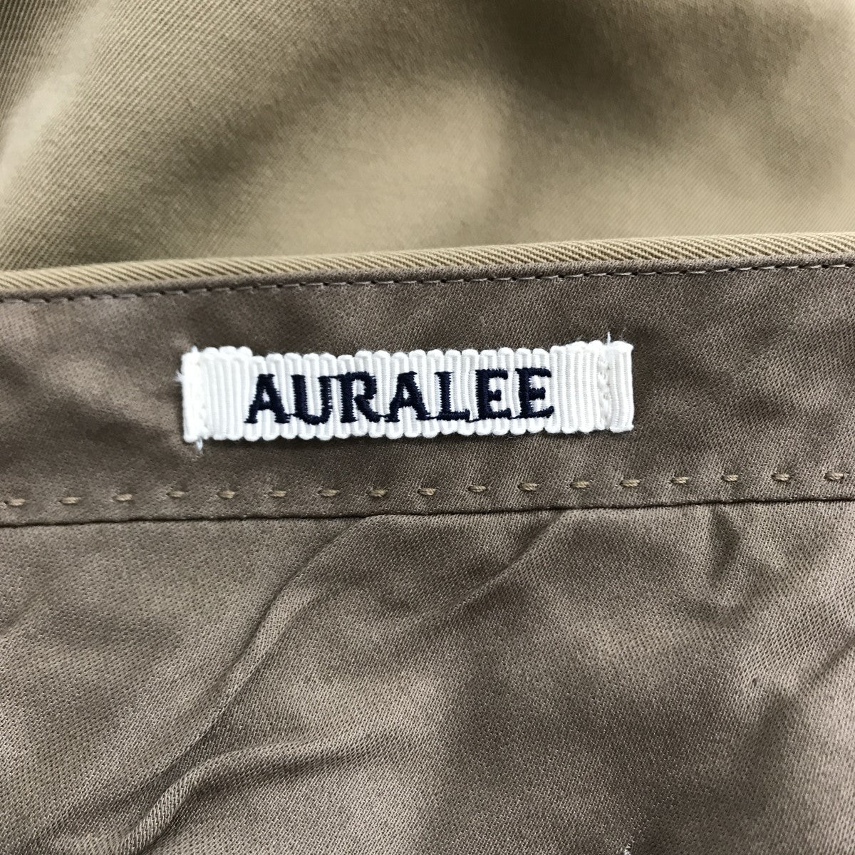 AURALEE(オーラリー) LIGHT WOOL MAX GABARDINE SLACKS スラックス A21AP02MG A21AP02MG  ベージュ サイズ 3｜【公式】カインドオルオンライン ブランド古着・中古通販【kindal】