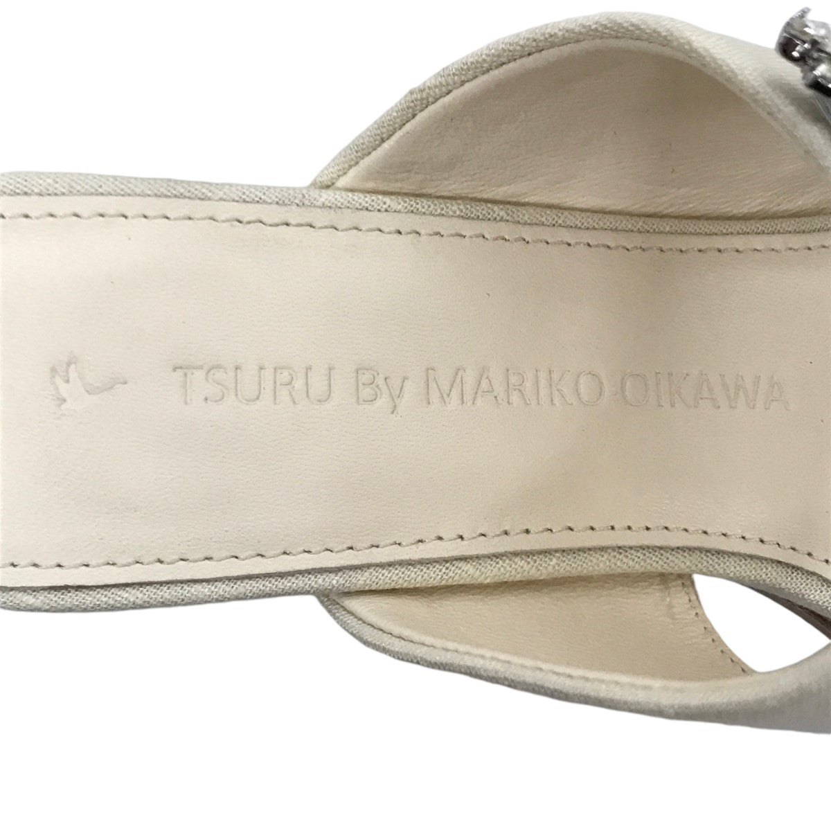 Tsuru by Mariko Oikawa Precious ビジューバックル サンダル 古着・中古-4枚目のアイテム画像