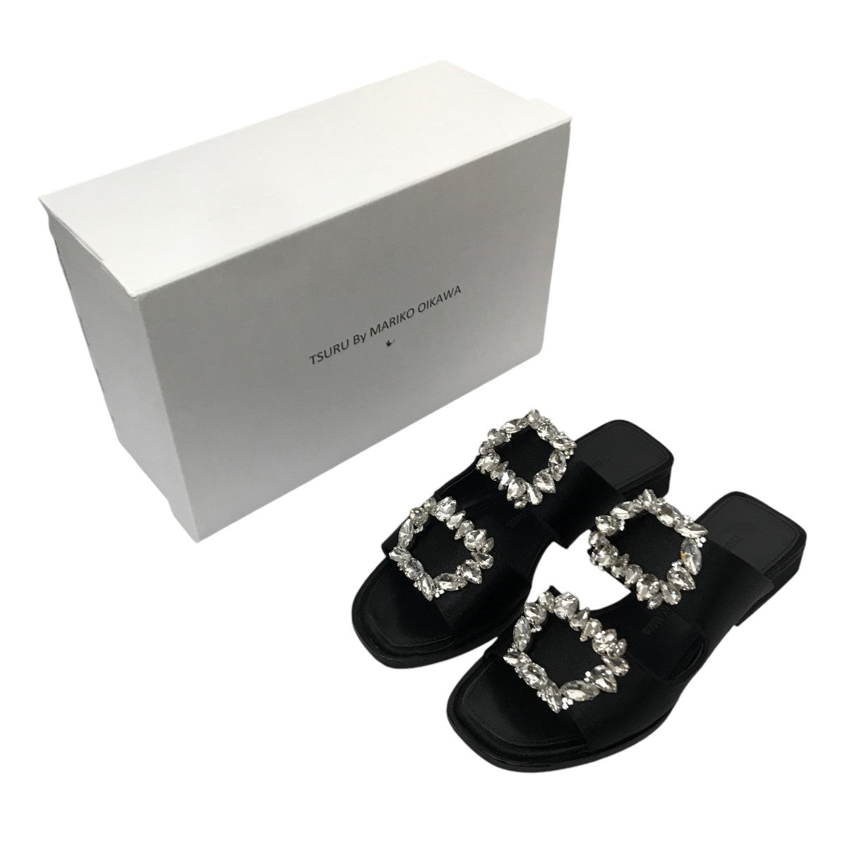 Tsuru by Mariko Oikawa Precious ビジューバックル サンダル 古着・中古-7枚目のアイテム画像